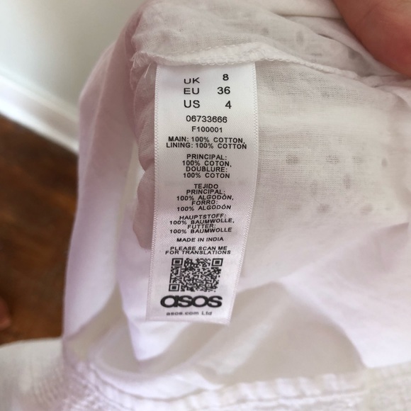 White Eyelet ASOS Dress - Picture 3 of 5